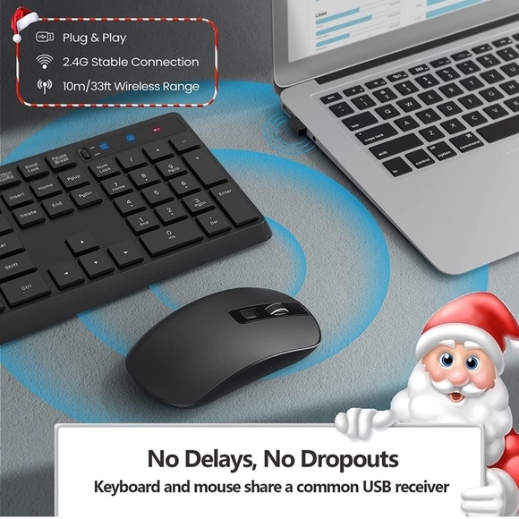 Wireless Keyboard Mouse Combo - Picture 2 of 5